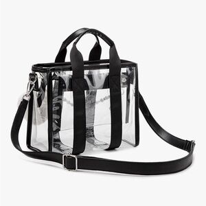 BRAND NEW WITH TAGS Clear Tote/Crossbody Bag for Stadium Events/Beach Days